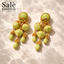 EARRING GRAPE SHAPED GREEN 00837