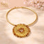 Necklace Sand Gold 1. JS-01 Diamond