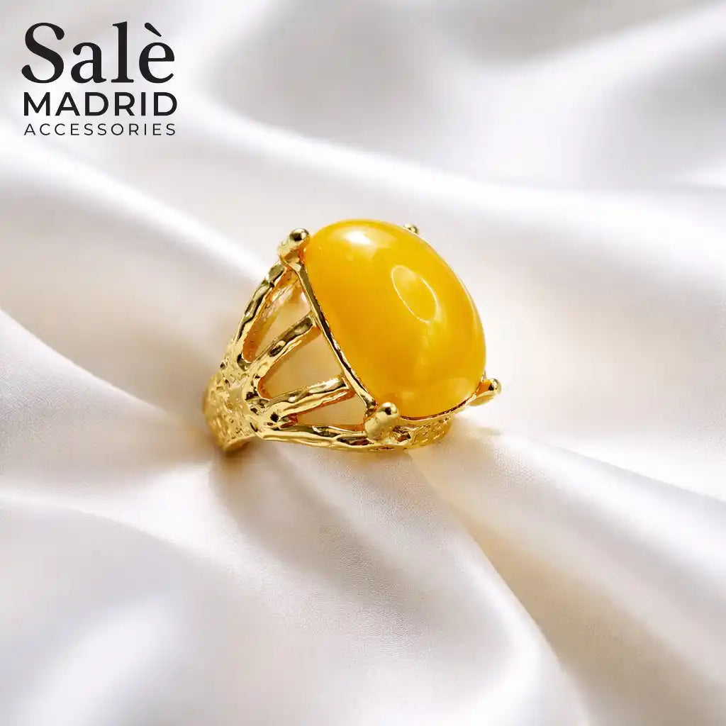 Elastic Line Ring Medium KC Gold 1