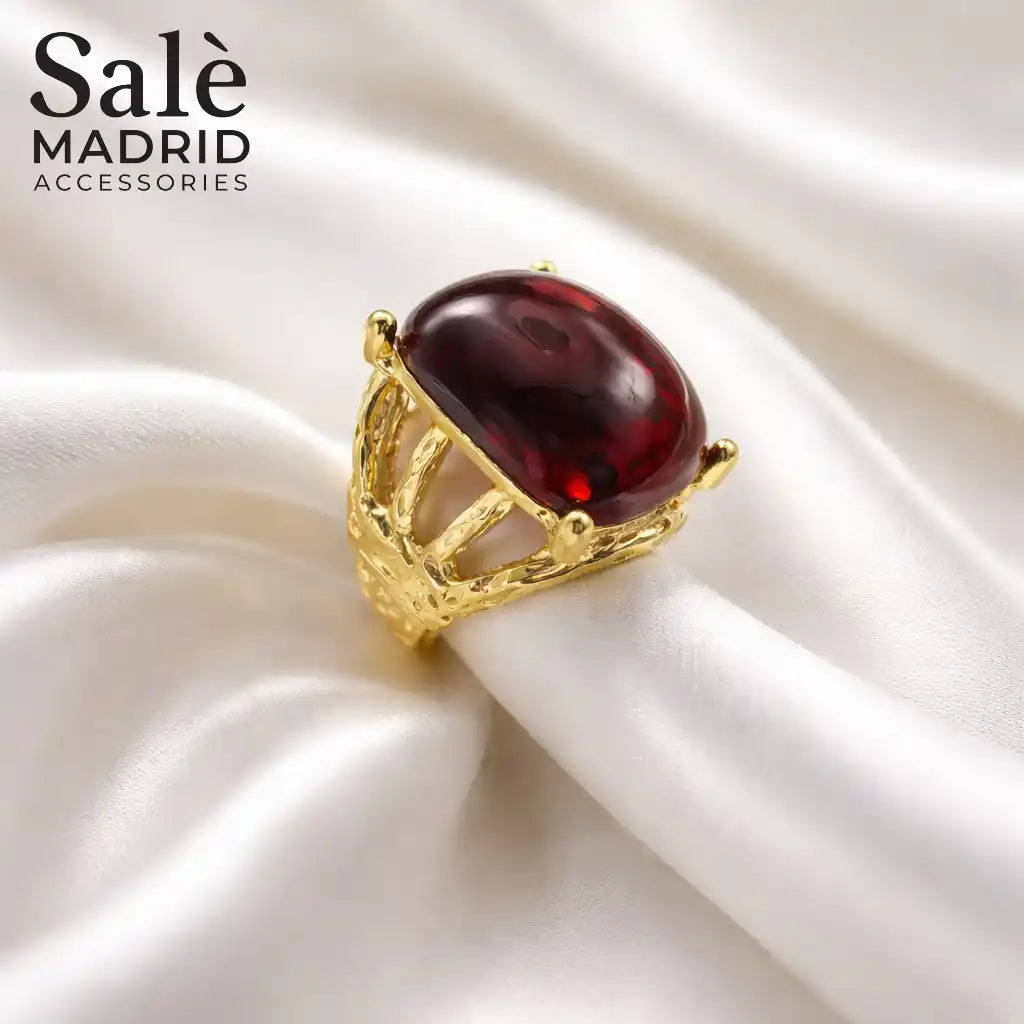 Elastic Line Ring Medium KC Gold 1