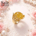 Elastic Line Ring Medium KC Gold