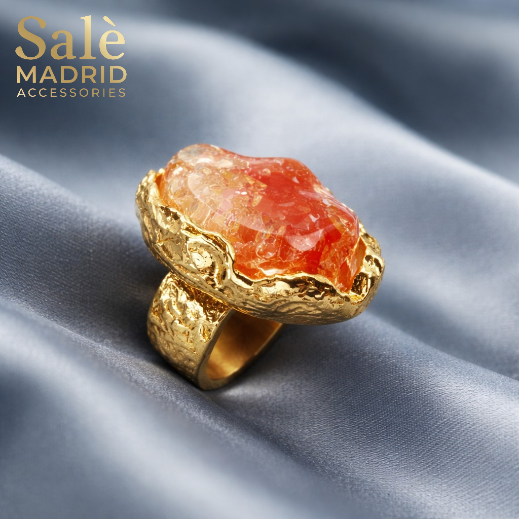 Elastic Line Ring Medium KC Gold Main image