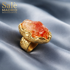 Elastic Line Ring Medium KC Gold