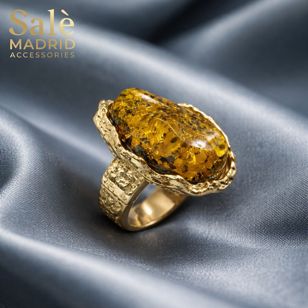 Elastic Line Ring Medium KC Gold