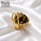 خاتم متوسط ​​الحجم ذهبي عيار قيراط