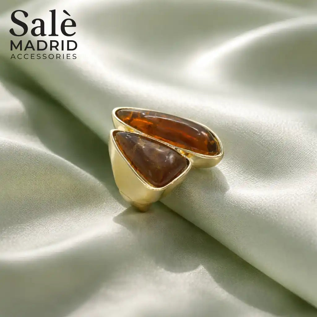 Elastic Line Ring Medium KC Gold