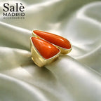 Elastic Line Ring Medium KC Gold
