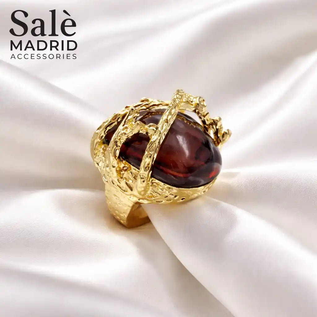 خاتم متوسط ​​الحجم ذهبي عيار قيراط