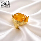 Elastic Line Ring Sand Gold