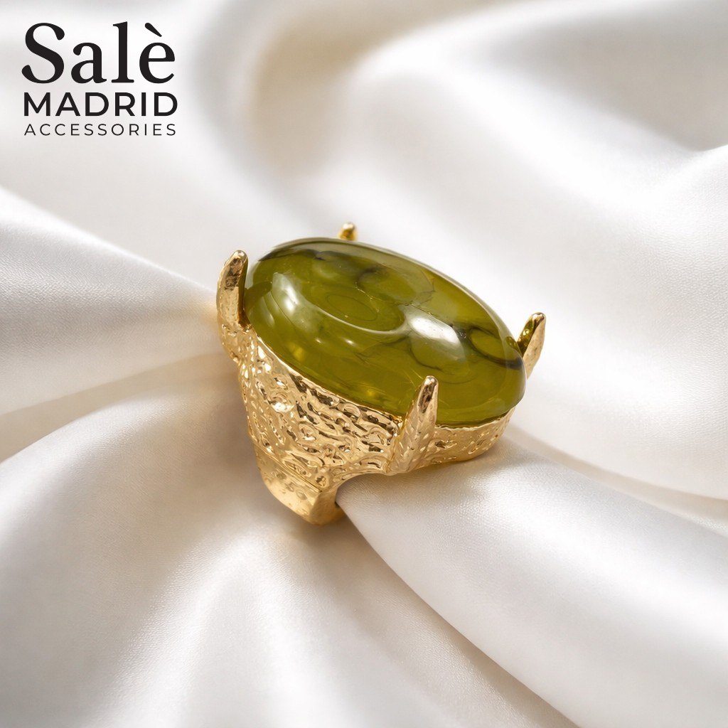 Elastic Line Ring Sand Gold