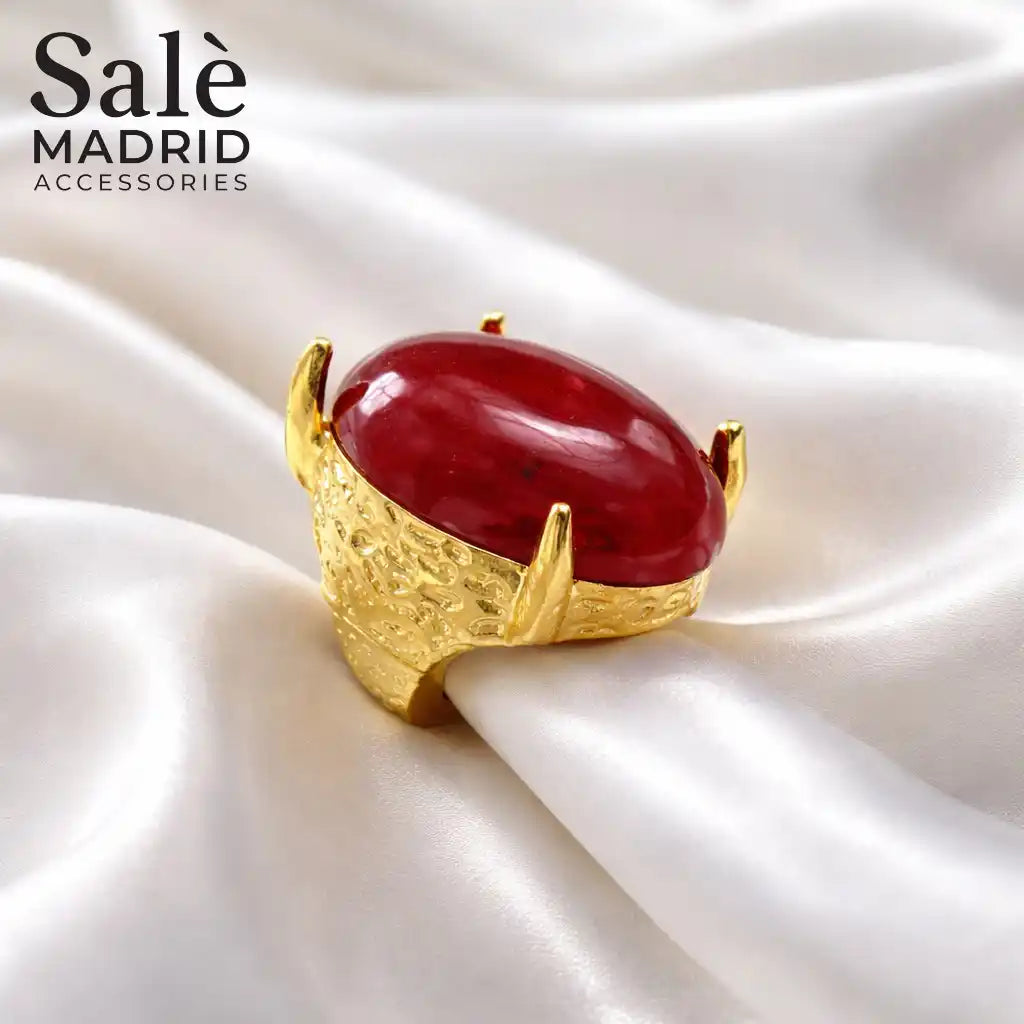Elastic Line Ring Sand Gold Main image