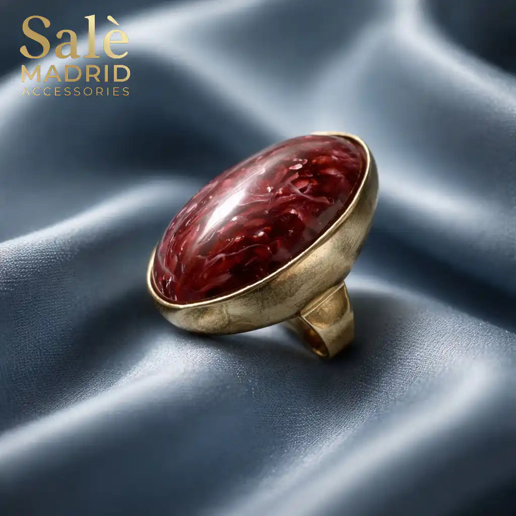 Elastic Line Ring Medium KC Gold