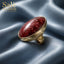 Elastic Line Ring Medium KC Gold