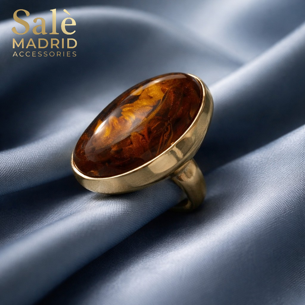 Elastic Line Ring Medium KC Gold
