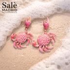 EARRING CRAB PURPLE 00848