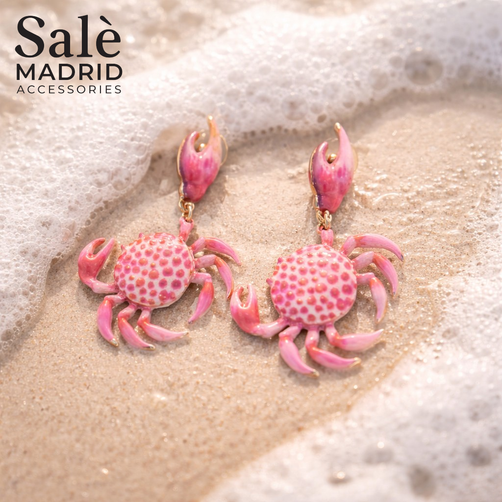 EARRING CRAB PURPLE 00848