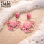 EARRING CRAB PURPLE 00848