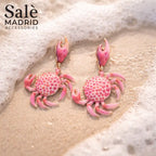 EARRING CRAB PURPLE 00848