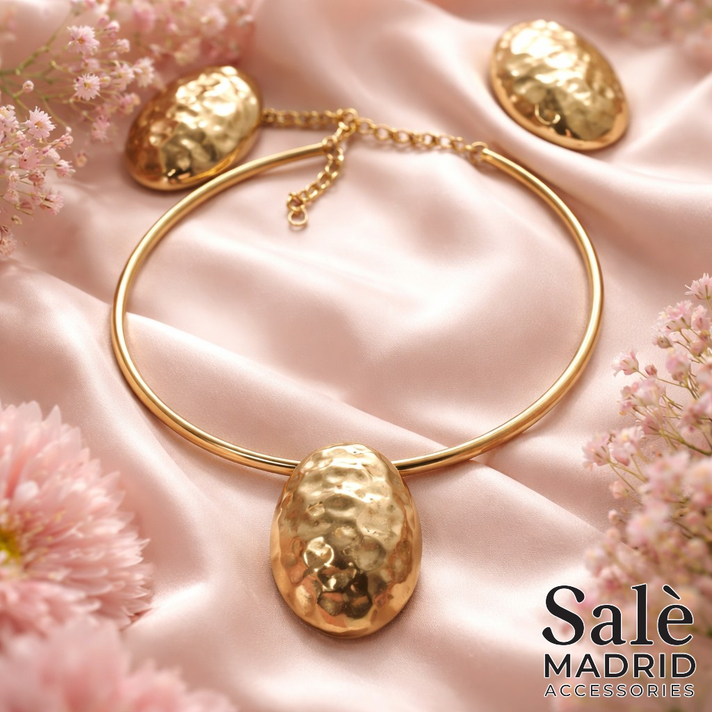 NECKLACE GOLD OVAL 00912