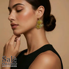 EARRING EGG SHAPED BEIJ 00860