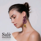 EARRING LOBSTER PURPLE 00849