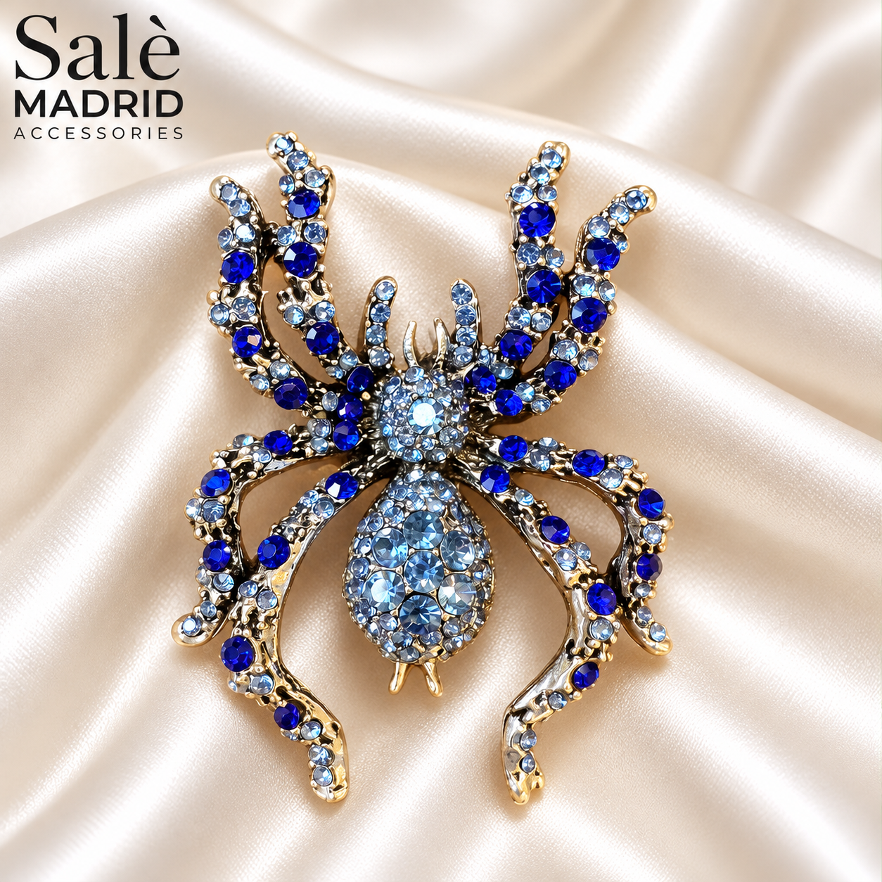 Crystal Spider Big Belly Brooch Secondary image