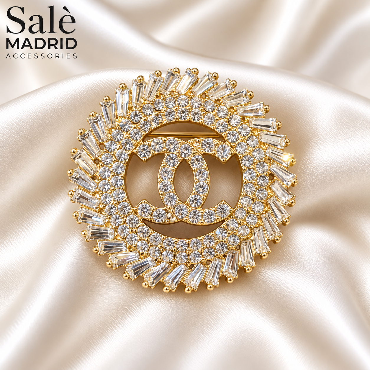 Double-C Sunburst Brooch Secondary image