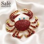 Brooch Red&Gold Scorpion