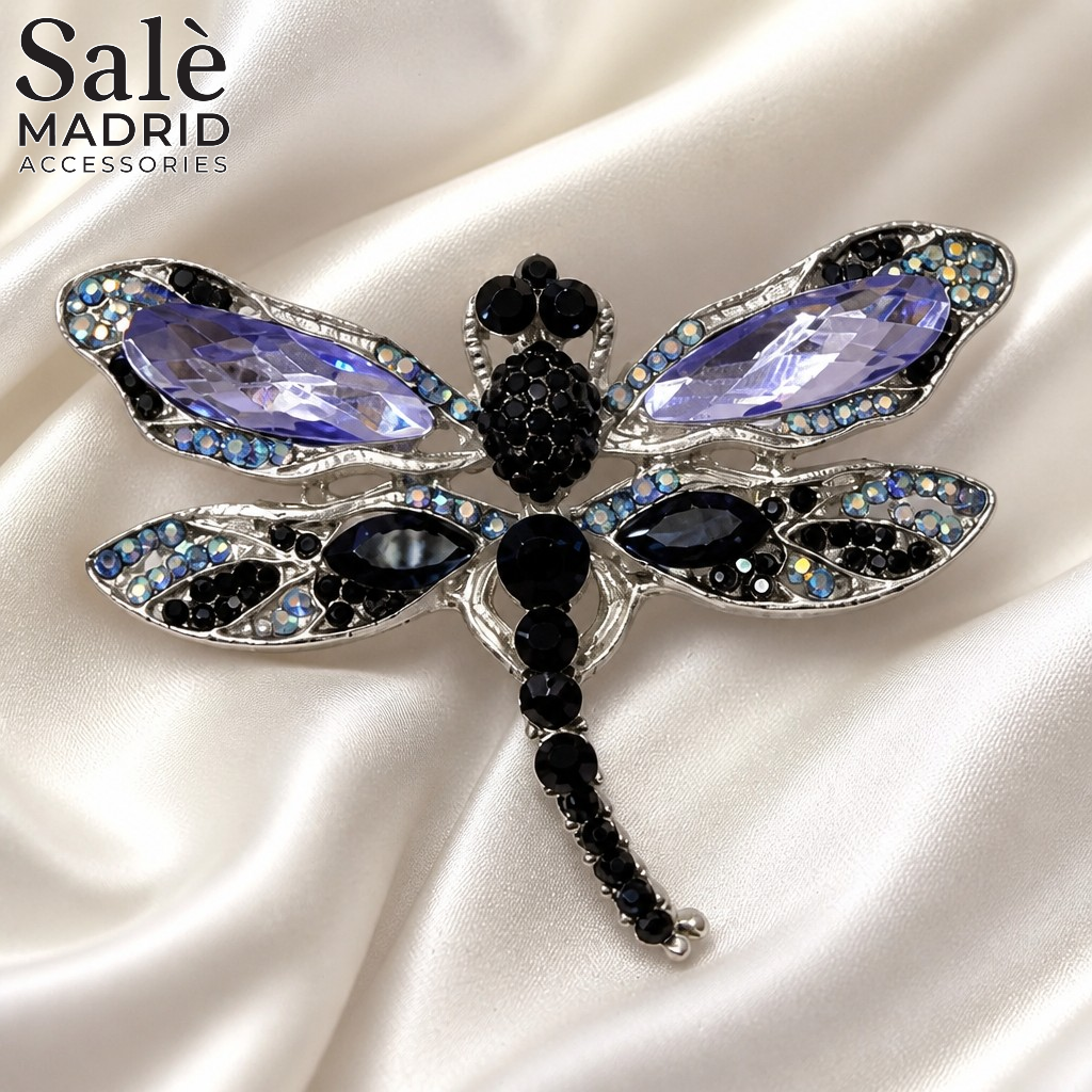 BROOCH STAINED GLASS DRAGONFLY Secondary image