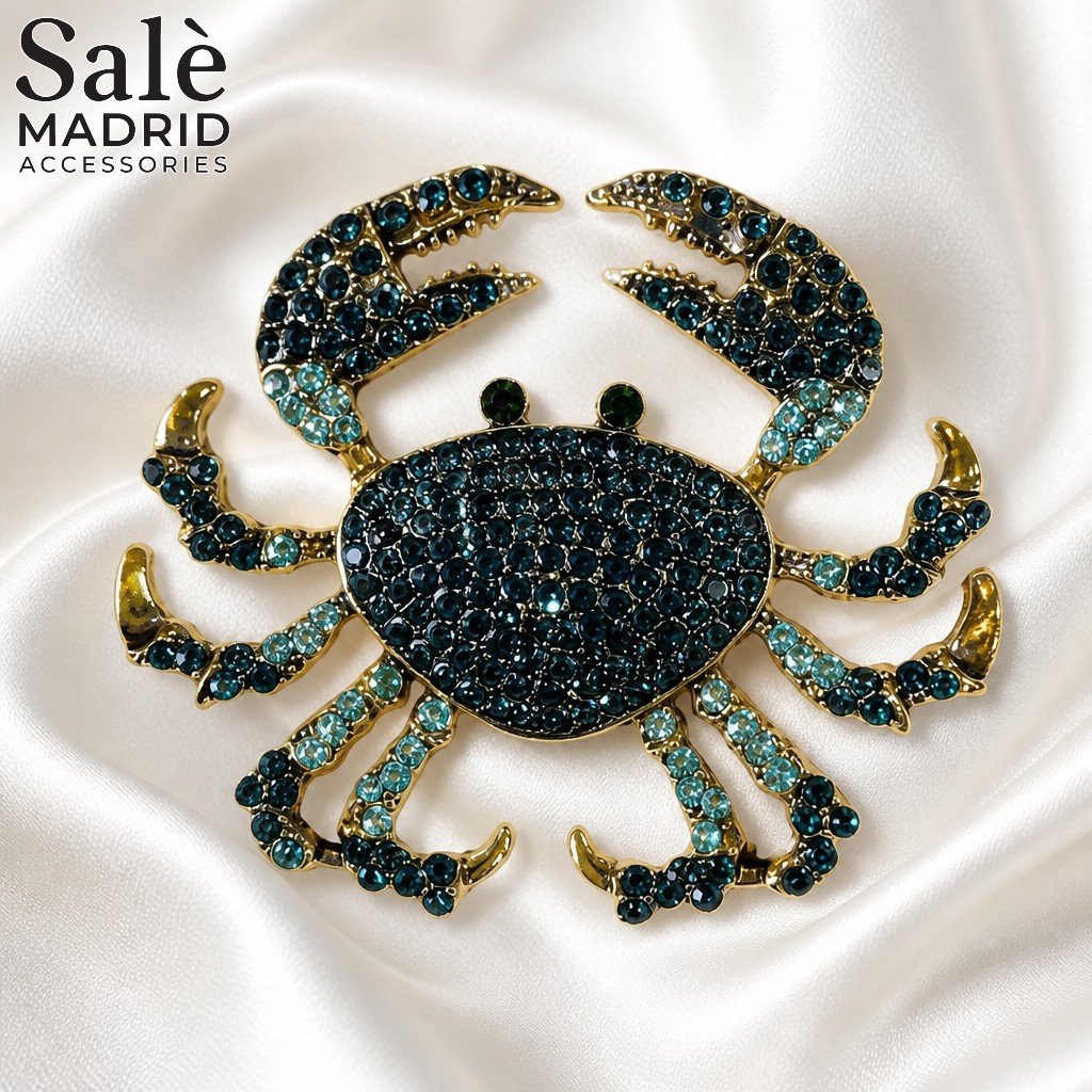 Brooch Red&Gold Scorpion