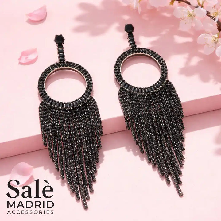 EARRING BLACK 00535
