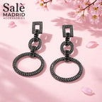 EARRING BLACK 00537