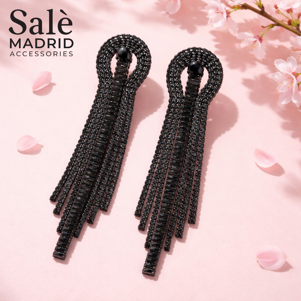 EARRING BLACK 00554