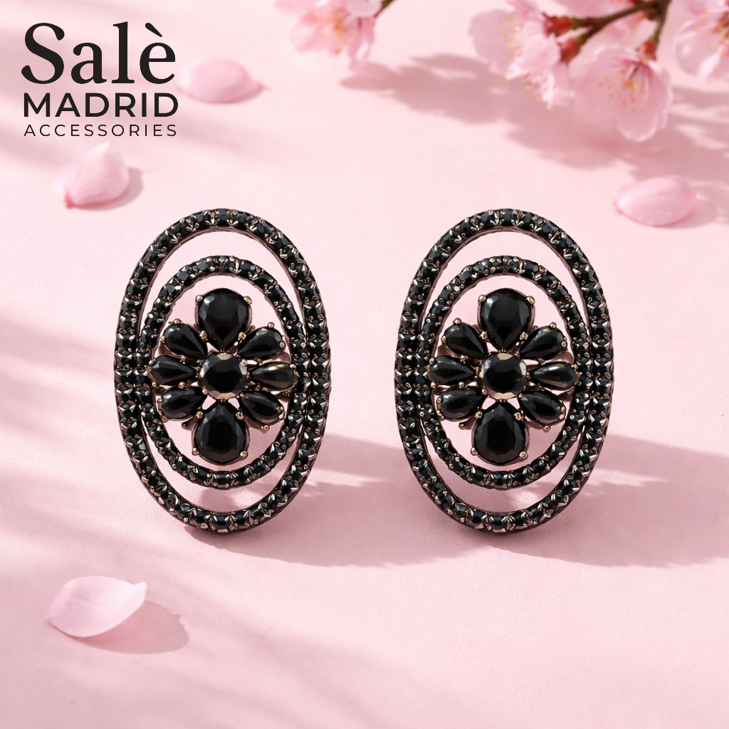 EARRING BLACK 00556