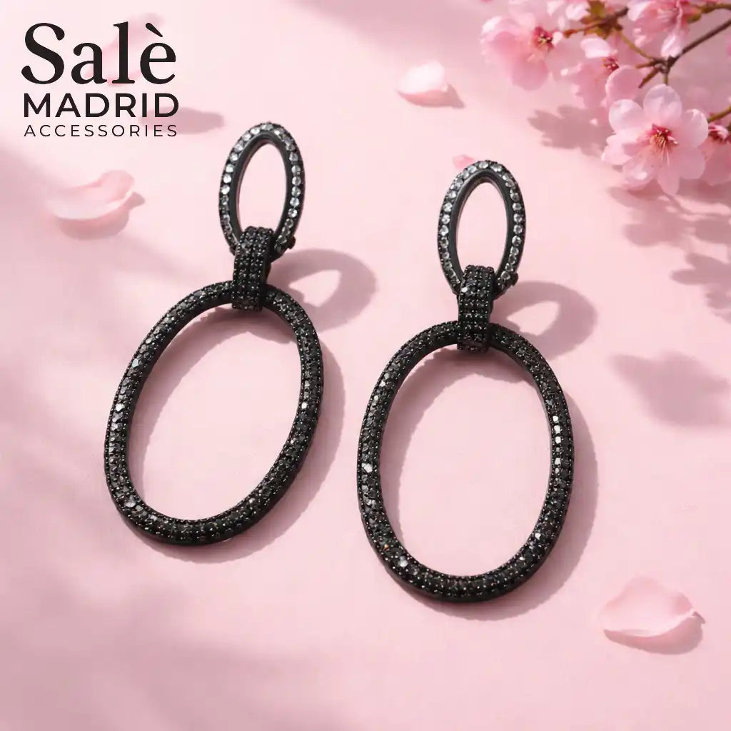 EARRING BLACK 00559