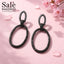 EARRING BLACK 00559