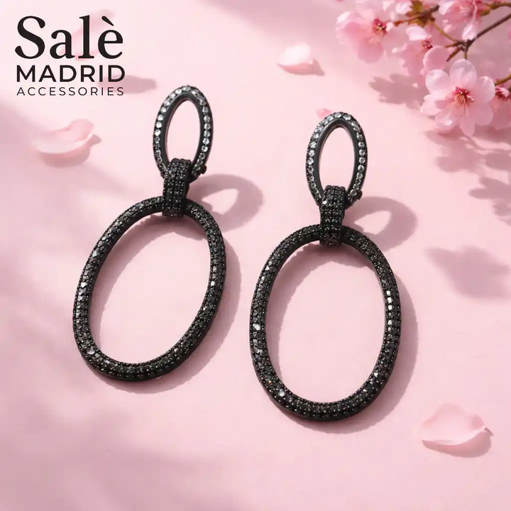 EARRING BLACK 00559