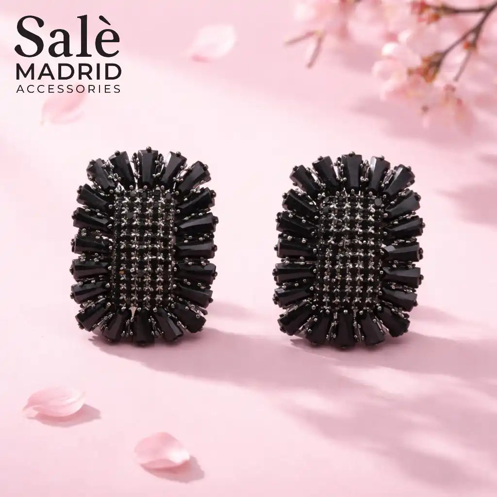 EARRING BLACK 00564