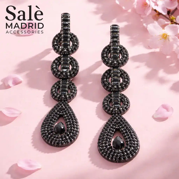 EARRING BLACK 00573