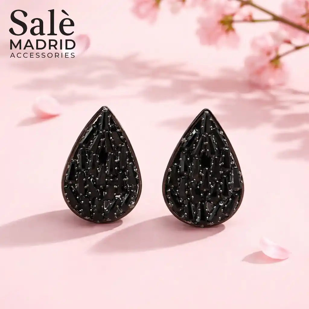 EARRING BLACK 00575