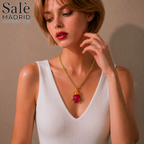 NECKLACE ORANGE AND PURPLE 00836