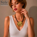 NECKLACE GOLD CIRCULAR 00908