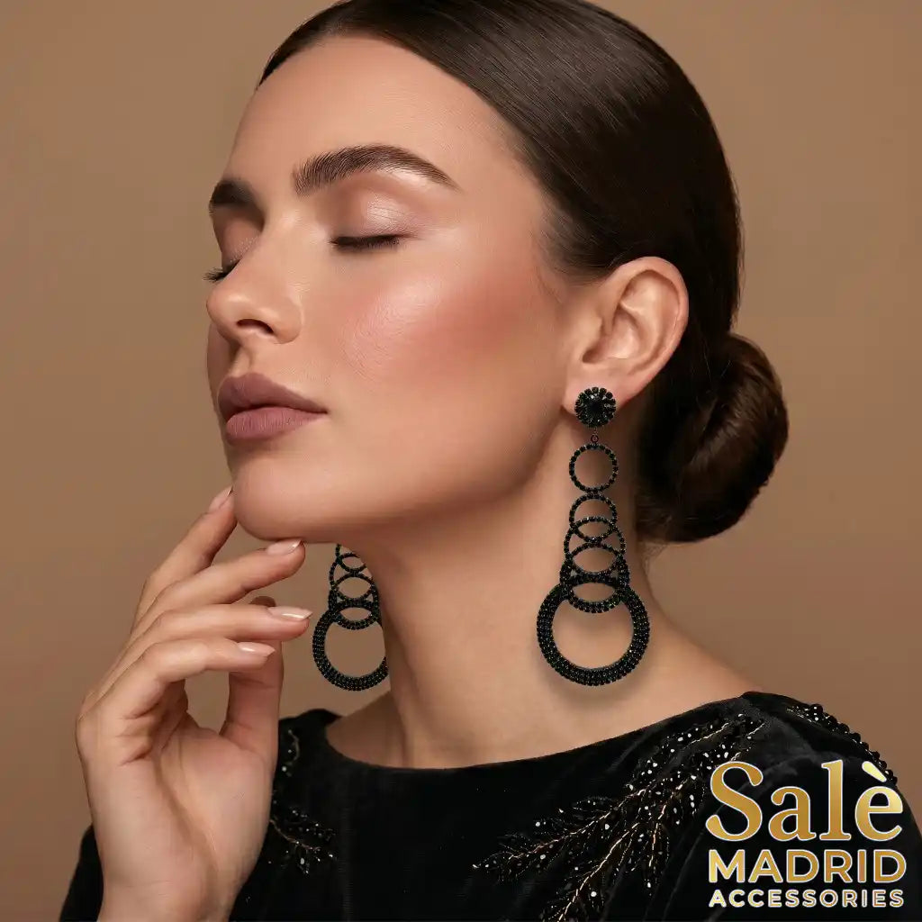 EARRING BLACK 00522