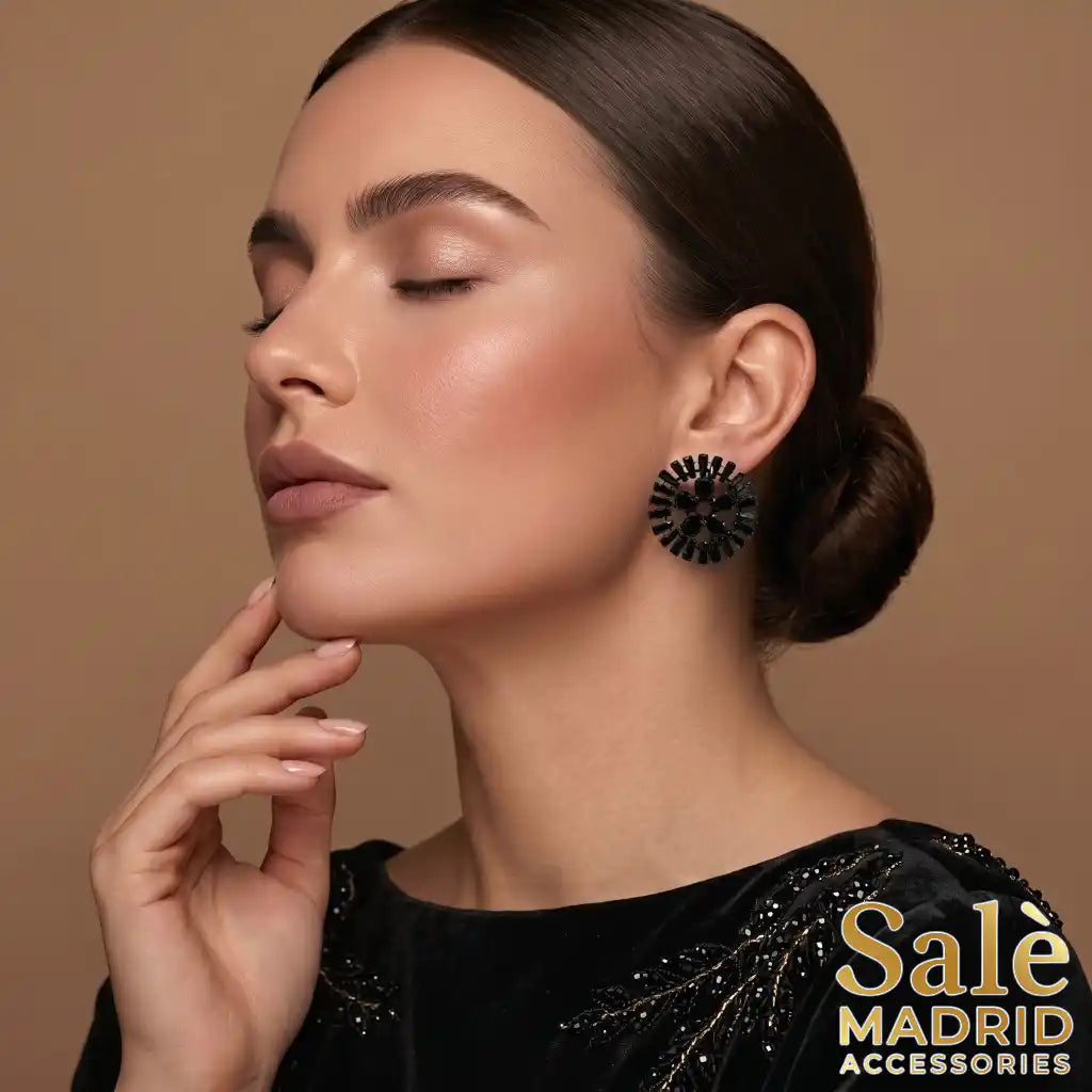 EARRING BLACK 00551
