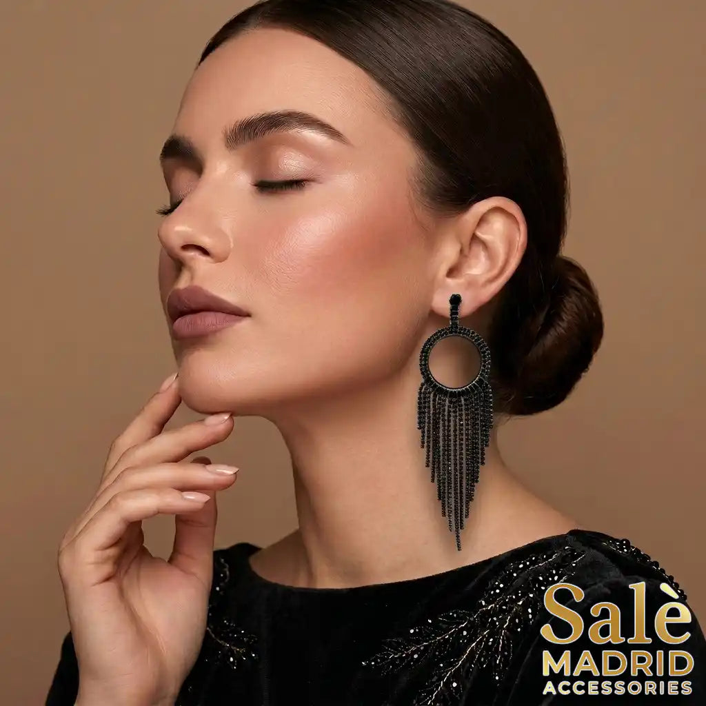 EARRING BLACK 00535