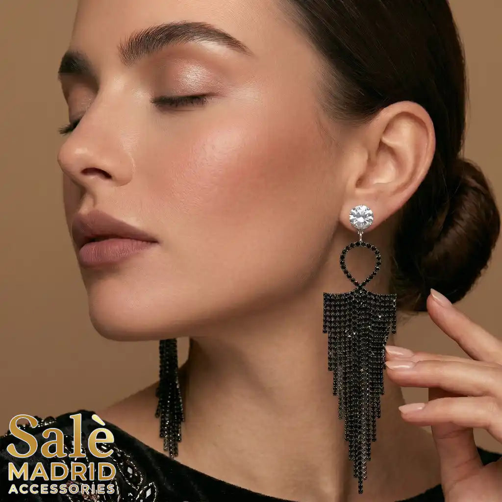 EARRING BLACK 00547