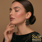 EARRING BLACK 00534