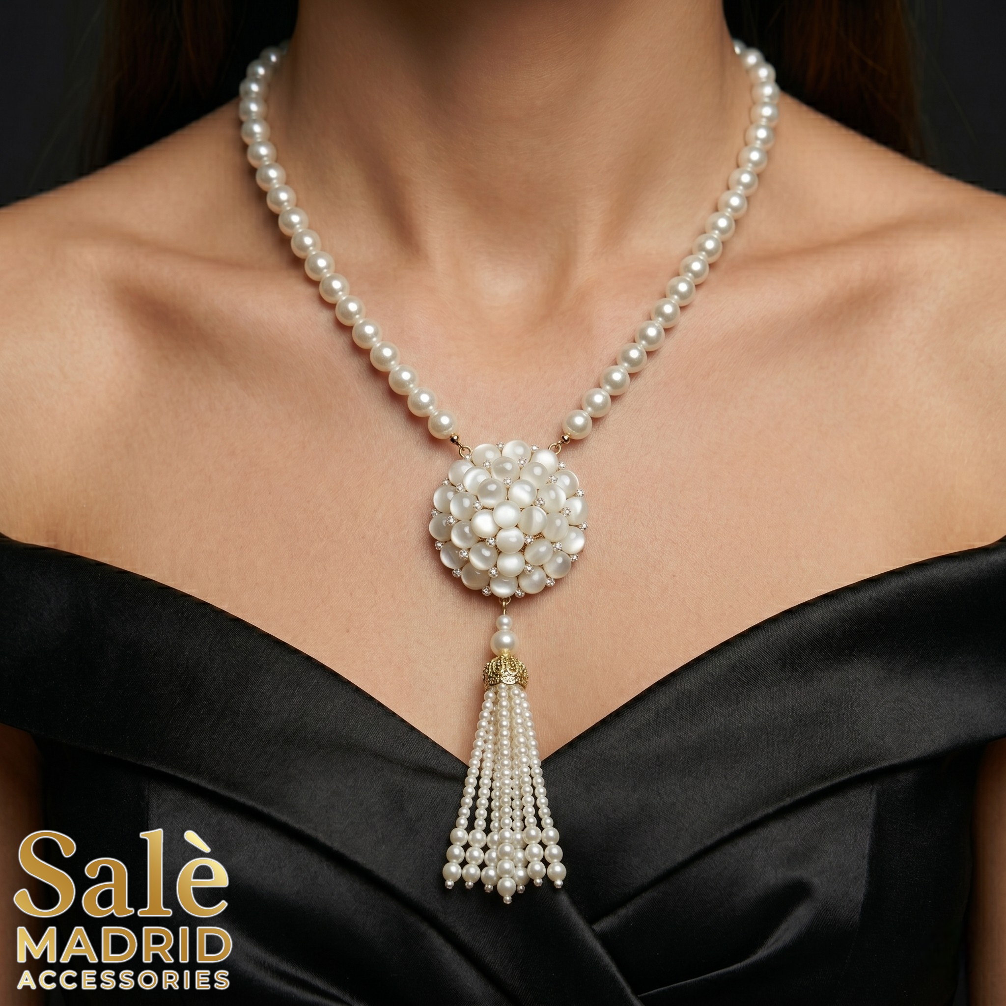 NECKLACE WHITE 00588