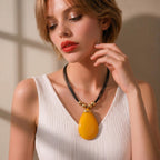 Necklace Medium KC Gold, Short Style: 45CM, Black Line