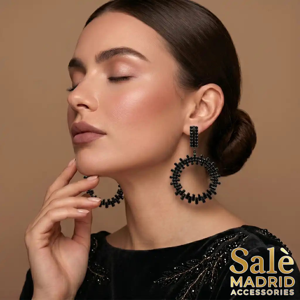 EARRING BLACK 00523